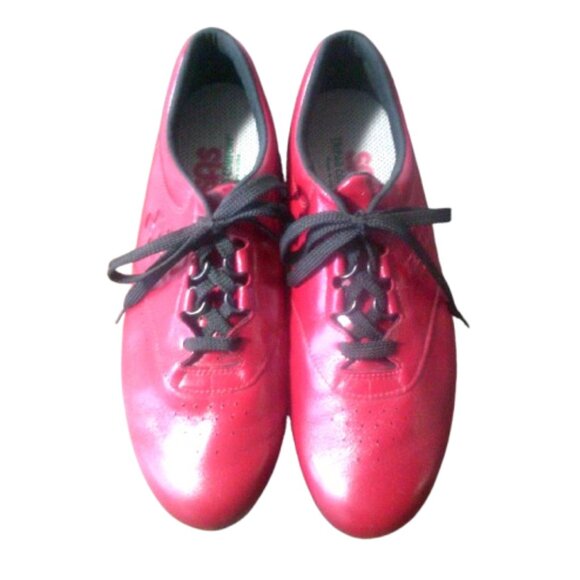 SAS Tripad Comfort Cherry Red Leather Free Time Womens Walking Shoes Size 10N - Picture 1 of 8